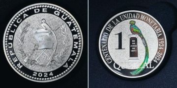 Moneda conmemorativa de un quetzal