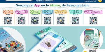 Aplicación para teléfonos móviles permite el apoyo para el aprendizaje de lecto escritura en idiomas mayas. / Foto: cortesía Digebi