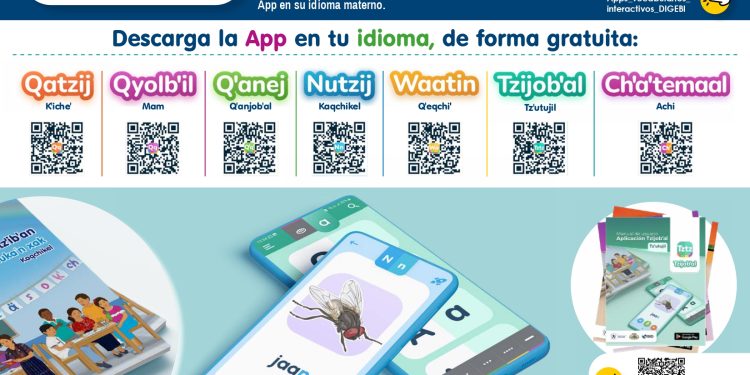 Aplicación para teléfonos móviles permite el apoyo para el aprendizaje de lecto escritura en idiomas mayas. / Foto: cortesía Digebi
