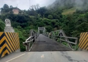 Puente Chixoy fue reportado con daños en su estructura ante la Conred. / Foto: Conred.