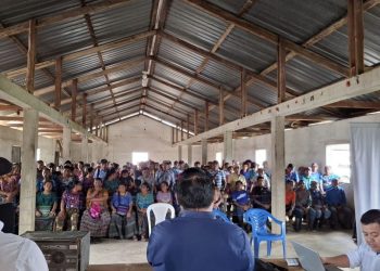 Durante asamblea comunitaria se eligieron a los representantes ante el Consejo del Monumento Natura. /Foto: cortesía CONAP
