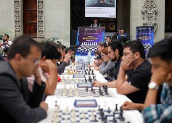 Fotografía del Torneo de Ajedrez Revolución 1944-2024. / Fotógrafo: Gilber García.