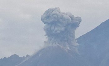 Prevén formación de lahares en el volcán Santiaguito.