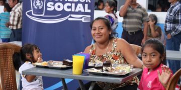 Comedor Social en San Miguel Pochuta de Chimlatenango. /Foto: Mides.