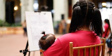 Niñas del Refugio de la Niñez celebraron su día en el Palacio Nacional de la Cultura. /Foto: Gilber García.