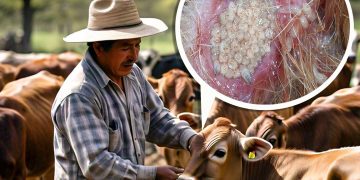 El gusano barrenador es una mosca parásita cuyas larvas se alimentan de tejidos vivos de animales de sangre caliente. / Foto: MAGA.