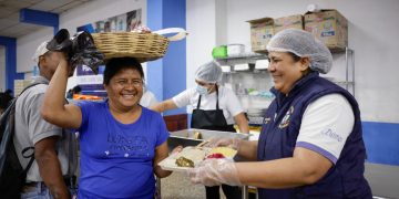 Comedor Social en San Juan Sacatepéquez. /Foto: Dickéns Zamora.