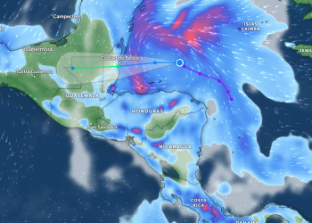 La depresión tropical 15 podría provocar lluvias en Guatemala durante el fin de semana.