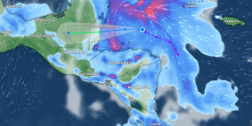 La depresión tropical 15 podría provocar lluvias en Guatemala durante el fin de semana.