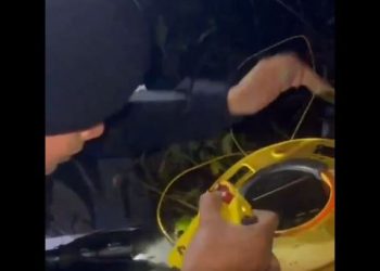 PNC destruye artefacto explosivo. / Foto: PNC