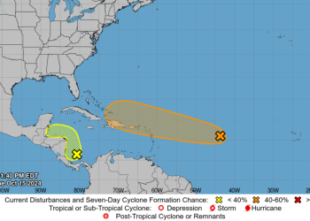 Insivumeh monitorea fenómeno cercano a Guatemala, aunque tiene baja probabilidad de volverse tormenta