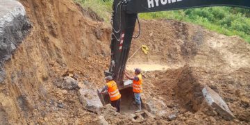 Reforzarán el área para evitar el movimiento de tierra. / Foto: CIV.