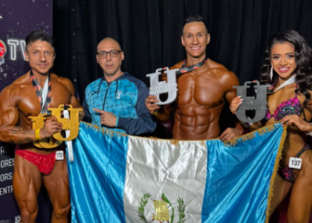 Selección Nacional de Fisicoculturismo y Fitness de Guatemala brilla en Portugal