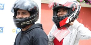 Instituciones hacen conciencia sobre el uso de casco y equipo protector. / Foto: DT-PNC.