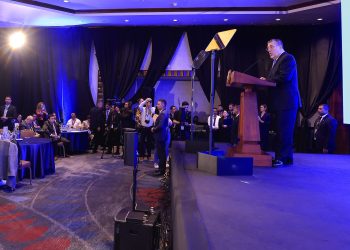 Presidente Arévalo durante actividad de Aviation Day. / Foto: Gilber García.