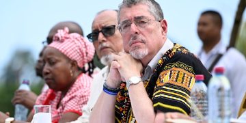 Presidente Bernardo Arévalo en Livingston, Izabal. / Foto: Byron de la Cruz.