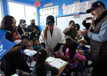 Presidente supervisa avances en la Escuela Oficial Rural Mixta del Caserío Chacpantzé, en Huehuetenango