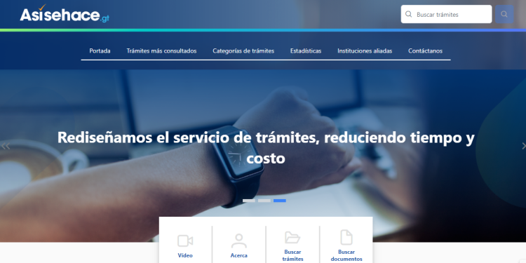La página web permite obtener información y realizar muchos de los trámites en línea. / Foto: cortesía Pronacom
