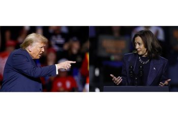 Trump y Harris se disputan la presidencia de Estados Unidos en unos comicios polarizados. / Foto: EFE.