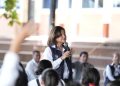 Vicepresidenta Karin Herrera en taller para estudiantes sobre ciberdelitos. / Foto: Vicepresidencia de la República.