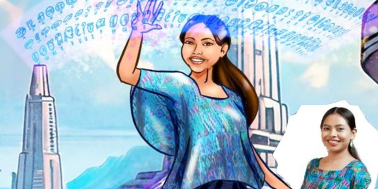 Destacan como heroína en la ciencia a Edna Figueroa Cuc por “Aprendamos q´eqchi´”