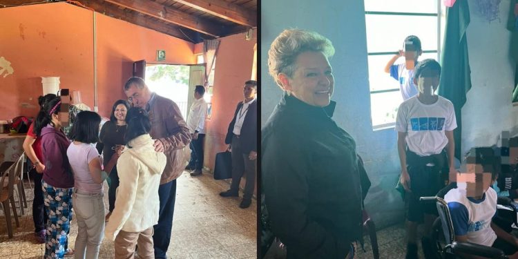 Presidente Bernardo Arévalo y Primera Dama visitan centro de atención a niñez con discapacidad