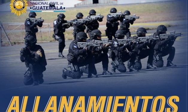 Allanamientos realizados por la Dipanda. / Foto: PNC