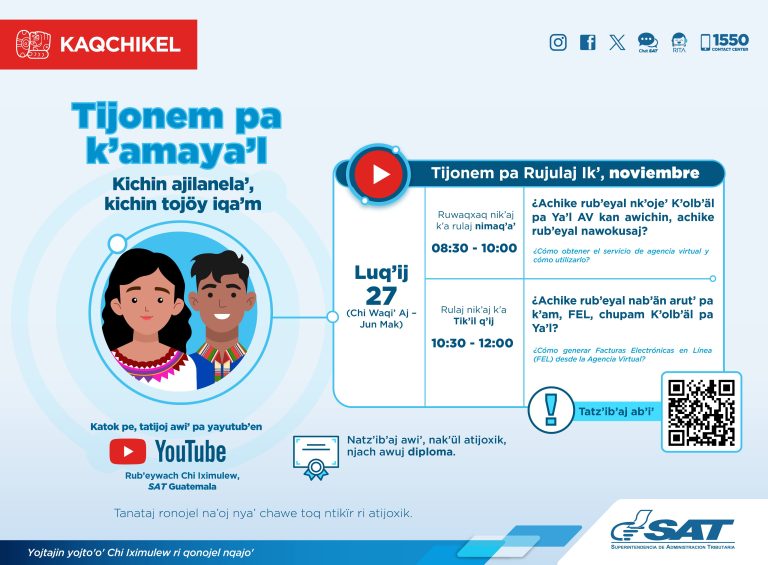 SAT capacita, en idiomas mayas, a más de 4