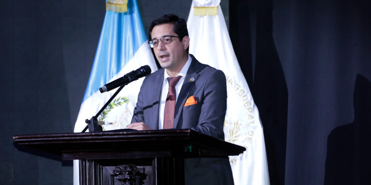 Secretario Juan Gerardo Guerrero Garnica en la presentación del protocolo. / Foto: Daniel Ordóñez.