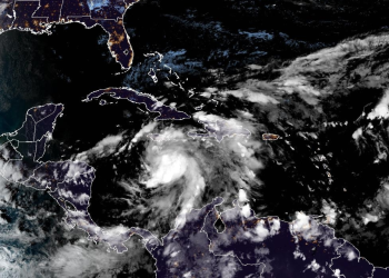 Tormenta tropical Rafael. / Foto: NHC.