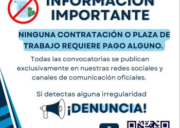¡Alerta!, ninguna plaza o trámite en Infom requiere pago. Si detecta irregularidades, denúncielas