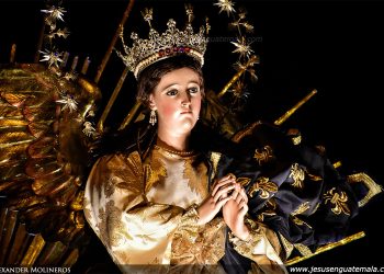 Inmaculada del templo El Santísimo Nombre de Jesús, La Recolección. / Foto: Jesús en Guatemala.