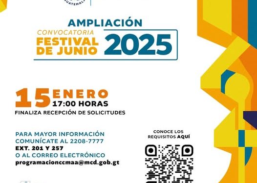 Durante el 2025 puede participar en las actividades de aniversario del Centro Cultura, así como en el Festival de Junio. / Foto: cortesía MCD