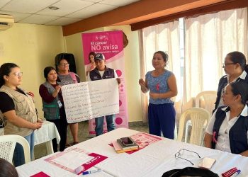 Participantes en diálogos interculturales para la prevención del cáncer en Chiquimula. / Foto: MSPAS.