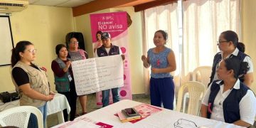 Participantes en diálogos interculturales para la prevención del cáncer en Chiquimula. / Foto: MSPAS.