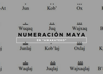 Numeración maya en "awakateko". / Arte: AGN.