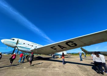 Uno de los momentos más esperados del evento será la exhibición de aeronaves. / Foto: Ejército de Guatemala.