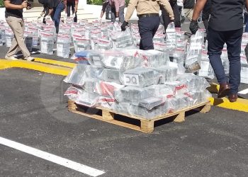 Incautación de un contenedor con aproximadamente 9.8 toneladas de cocaína en el Puerto de Caucedo, República Dominicana. / Foto; Mingob.