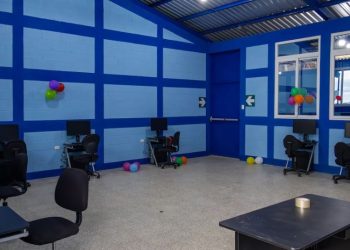 Presentan mejoramientos de la escuela primaria caserío Lo de Guerrero en San Raymundo