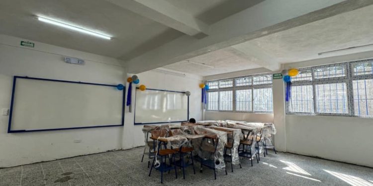 Entregan obra en beneficio de la educación en aldea Rancho, Santa María Chiquimula, Totonicapán