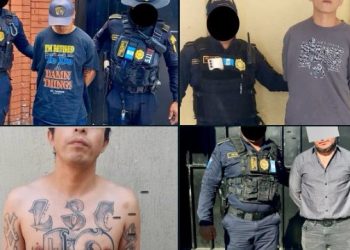 Dos presuntos sicarios del Barrio 18 fueron detenidos cuando pretendían atacar al piloto de un autobús por casos de extorsión.