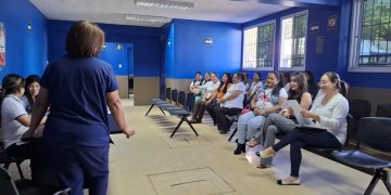 La modernización y ampliación de la sala de espera es parte del remozamiento del Centro de Salud de Nueva Santa Rosa.