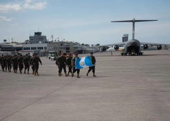 Con la llegada de otros 75 policías militares de nuestro país, suman ya 150 el contingente de soldados guatemaltecos que contribuyen para la seguridad de Haití.