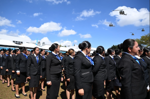 Hoy dio inicio la formación profesional de una nueva promoción de policías alumnos en la Academia de la Policía Nacional Civil. / Foto: Byron de la Cruz