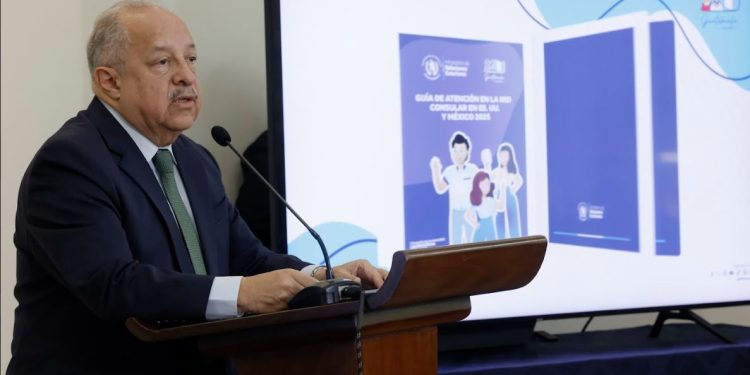 Conferencia de prensa del canciller guatemalteco.