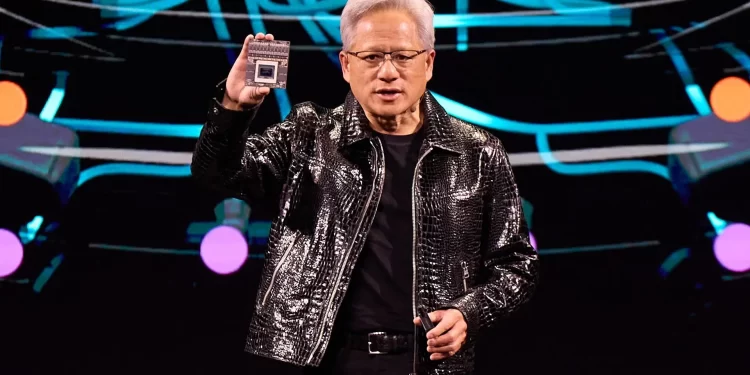 Jensen Huang, director ejecutivo de Nvidia, durante la presentación de las innovaciones de su compañía.