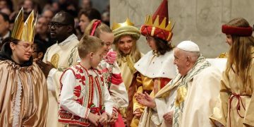 El papa Francisco en la solemnidad de María Madre de Dios, este 1 de enero de 20025. / Foto: EFE.