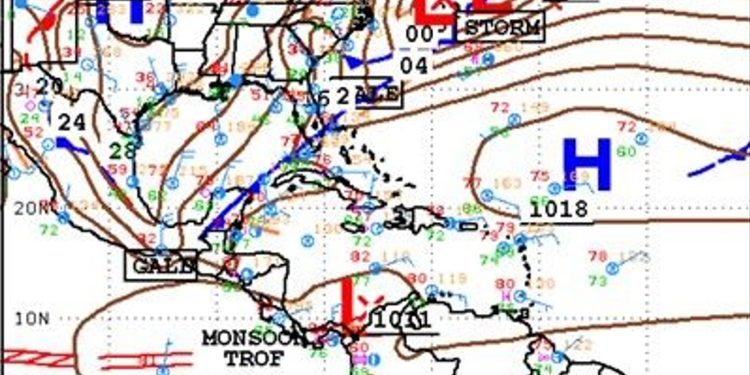 Un sistema de alta presión causa el desplazamiento de un frente frío en la zona norte del país.