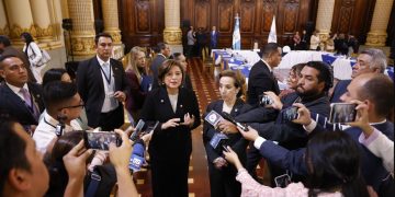 La vicepresidenta Karin Herrera, en declaraciones a la prensa, sobre el fallecimiento de la capitán Morente