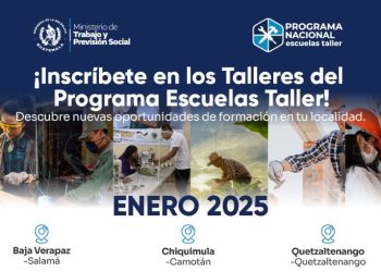 Mintrab anuncia la implementación de Escuelas Taller en seis departamentos del país